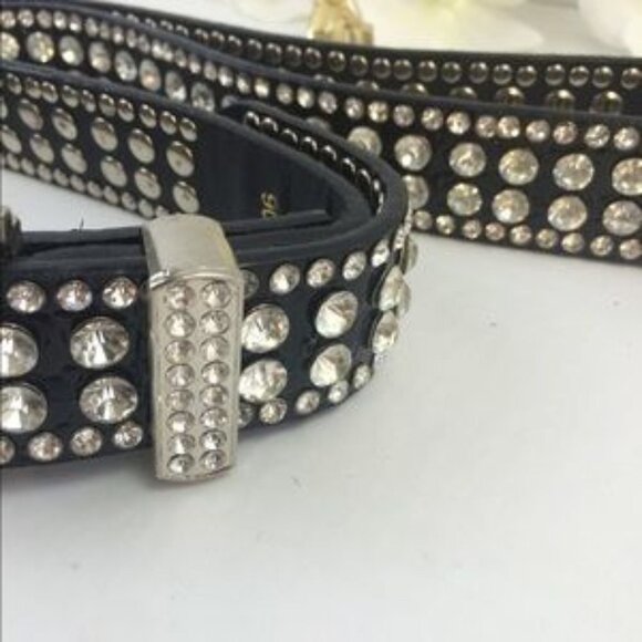 Belt - Western Rhinestone Crystal Black Gorgeous! - Picture 5 of 8